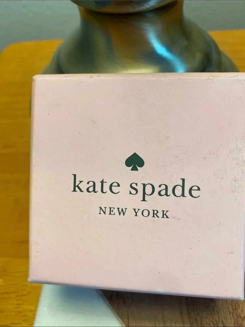 Kate Spade Pink Crystal Square Drop Earrings